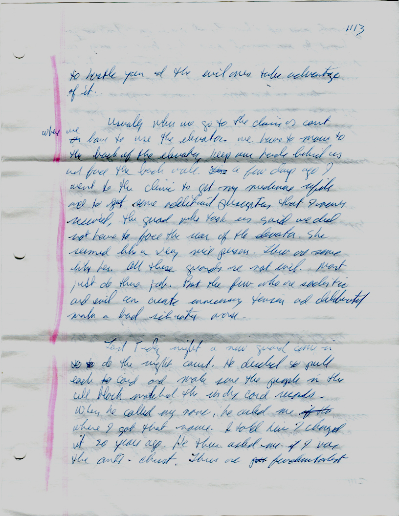 Dr John WorldPeace 2008 Prison Journal